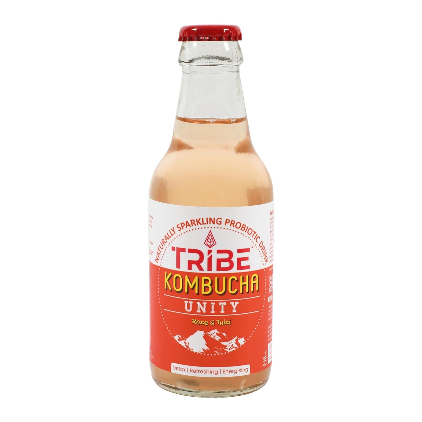 Tribe Kombucha Naturally Sparkling Probiotic Herbal drink Unity + Lavender Gluten free 210 ML