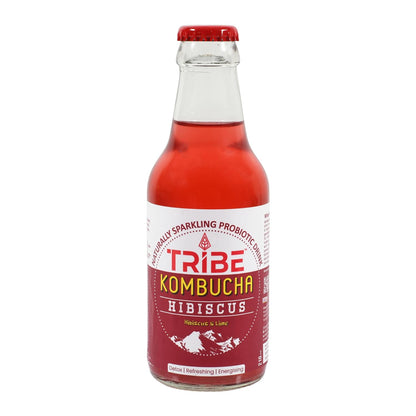 Tribe Kombucha Naturally Sparkling Herbal Classic, Gingerade, Hibiscus, Unity & Lavender Probiotic Super Drink, 210ML