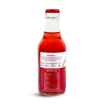 Tribe Kombucha Hibiscus 7 Days - Weight Management - Detox - Antioxidant  Gluten free  Pack of 7 210 ML