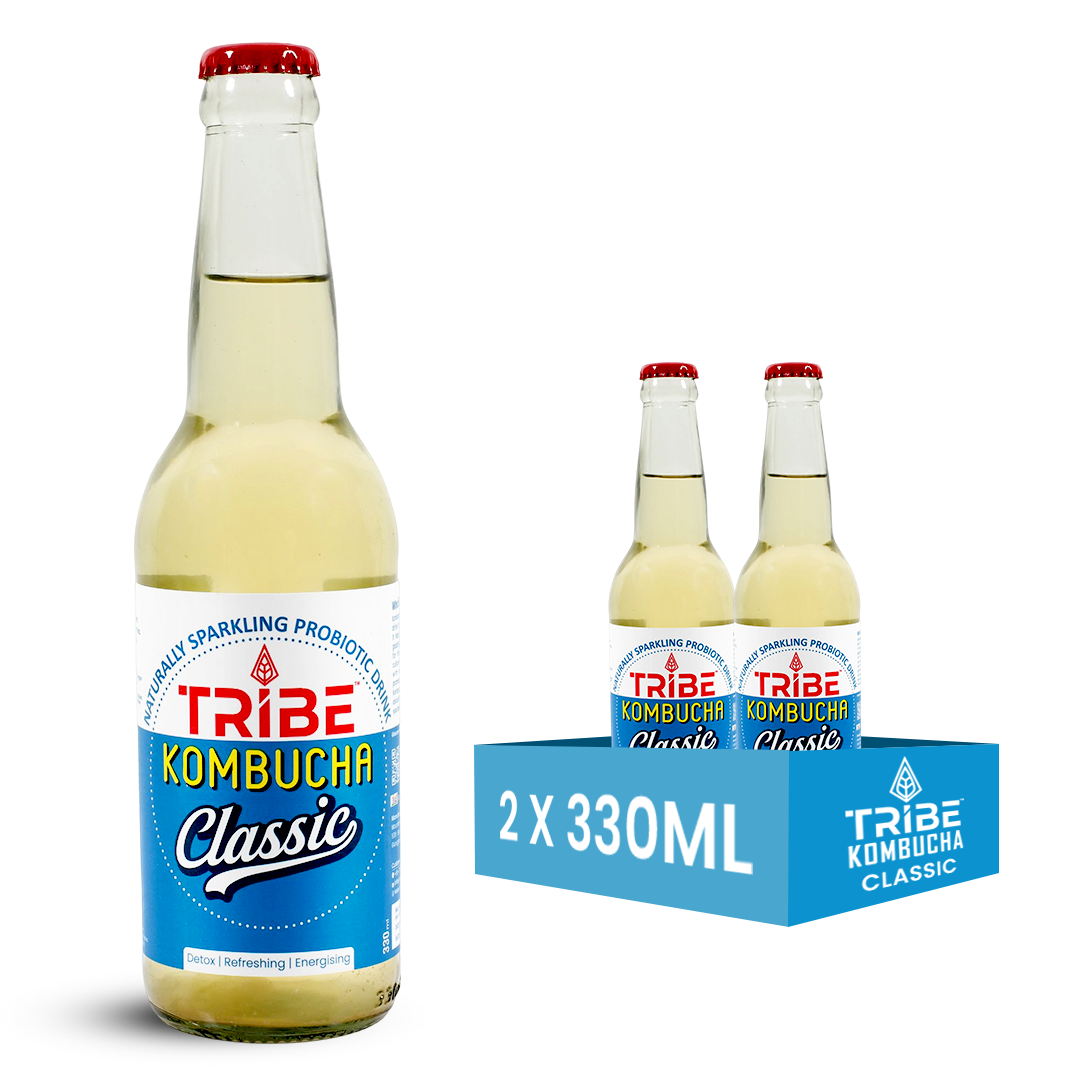 Tribe Kombucha Naturally Sparkling Herbal Classic Probiotic Super Drink, 330ML