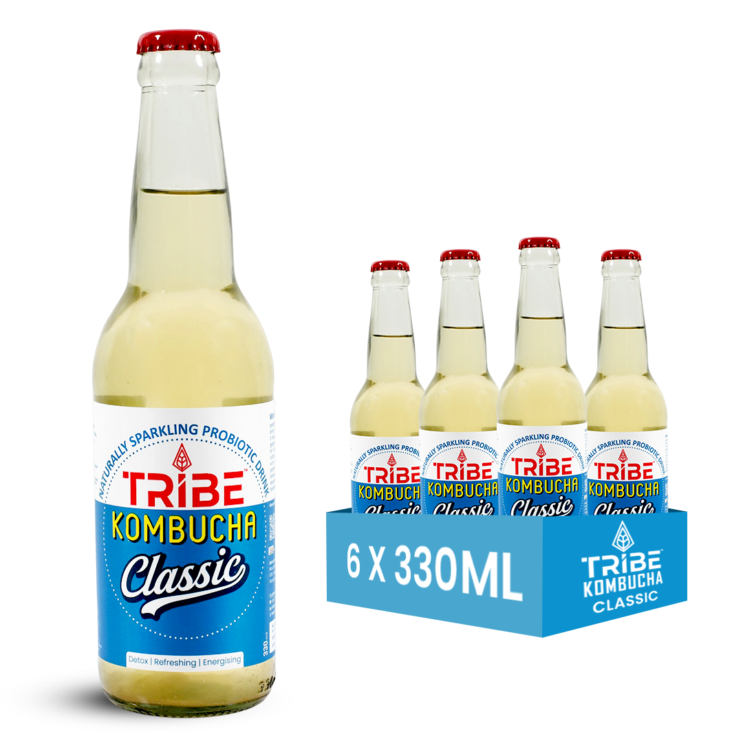 Tribe Kombucha Naturally Sparkling Herbal Classic Probiotic Super Drink, 330ML