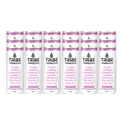 Tribe Kombucha Naturally Sparkling Lavender Probiotic Super Drink, 250ML