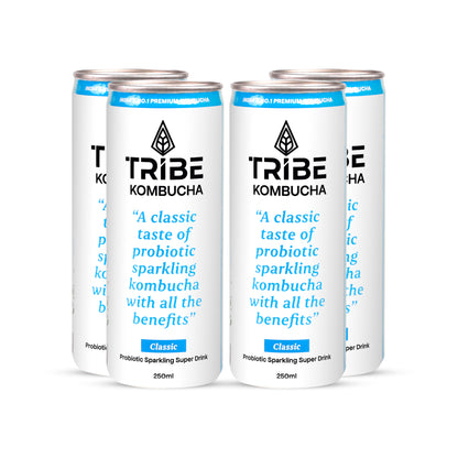 Tribe Kombucha Naturally Sparkling Herbal Classic Probiotic Super Drink, 250ML