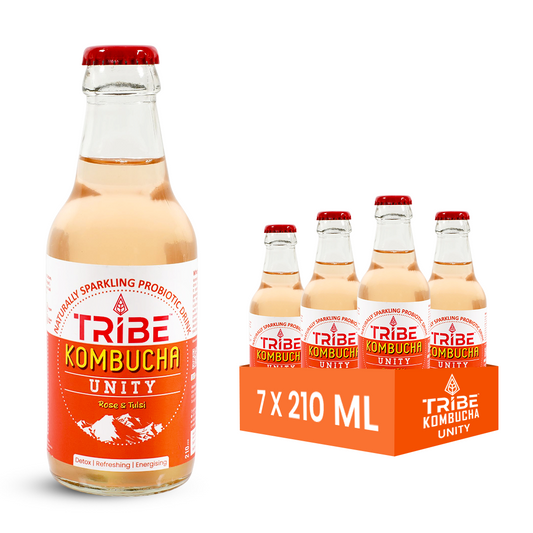 Tribe Kombucha Unity 7 Days - Weight Management - Detox - Antioxidant  Gluten free  Pack of 7 210 ML